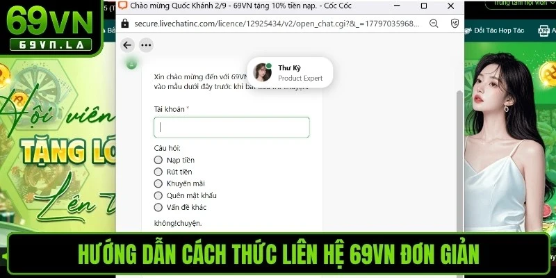 Hướng dẫn cách thức liên hệ 69VN đơn giản