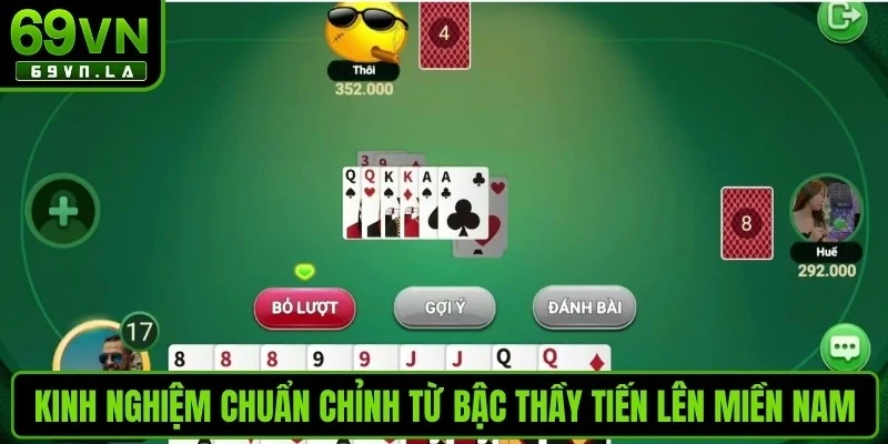 Kinh nghiệm chuẩn chỉnh từ bậc thầy tiến lên miền nam
